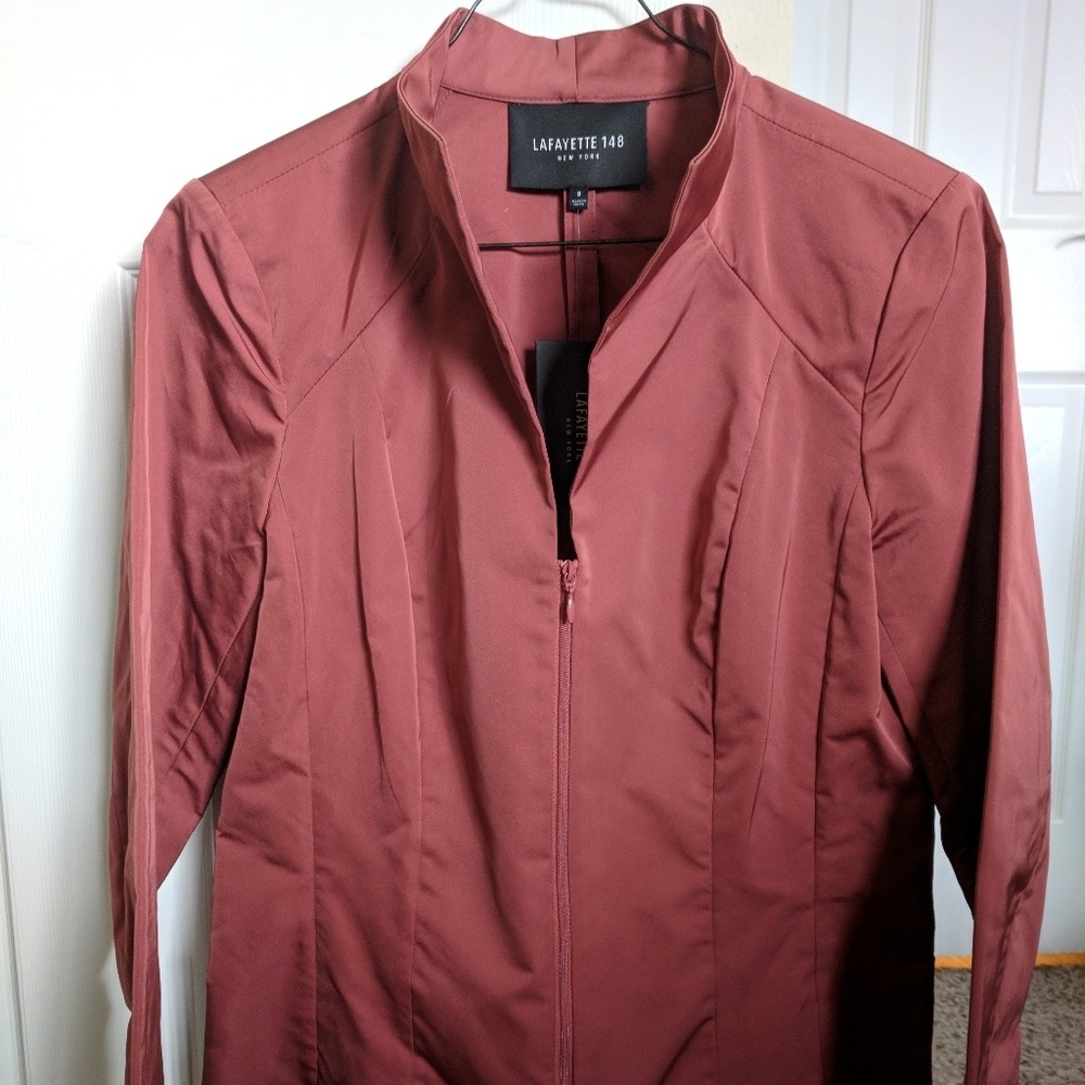 NWT Lafayette 148 New York Cherrywood Blazer